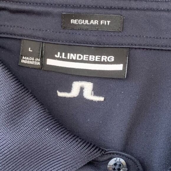 J.Lindeberg Men's navy Polo Shirt - Picture 5 of 7
